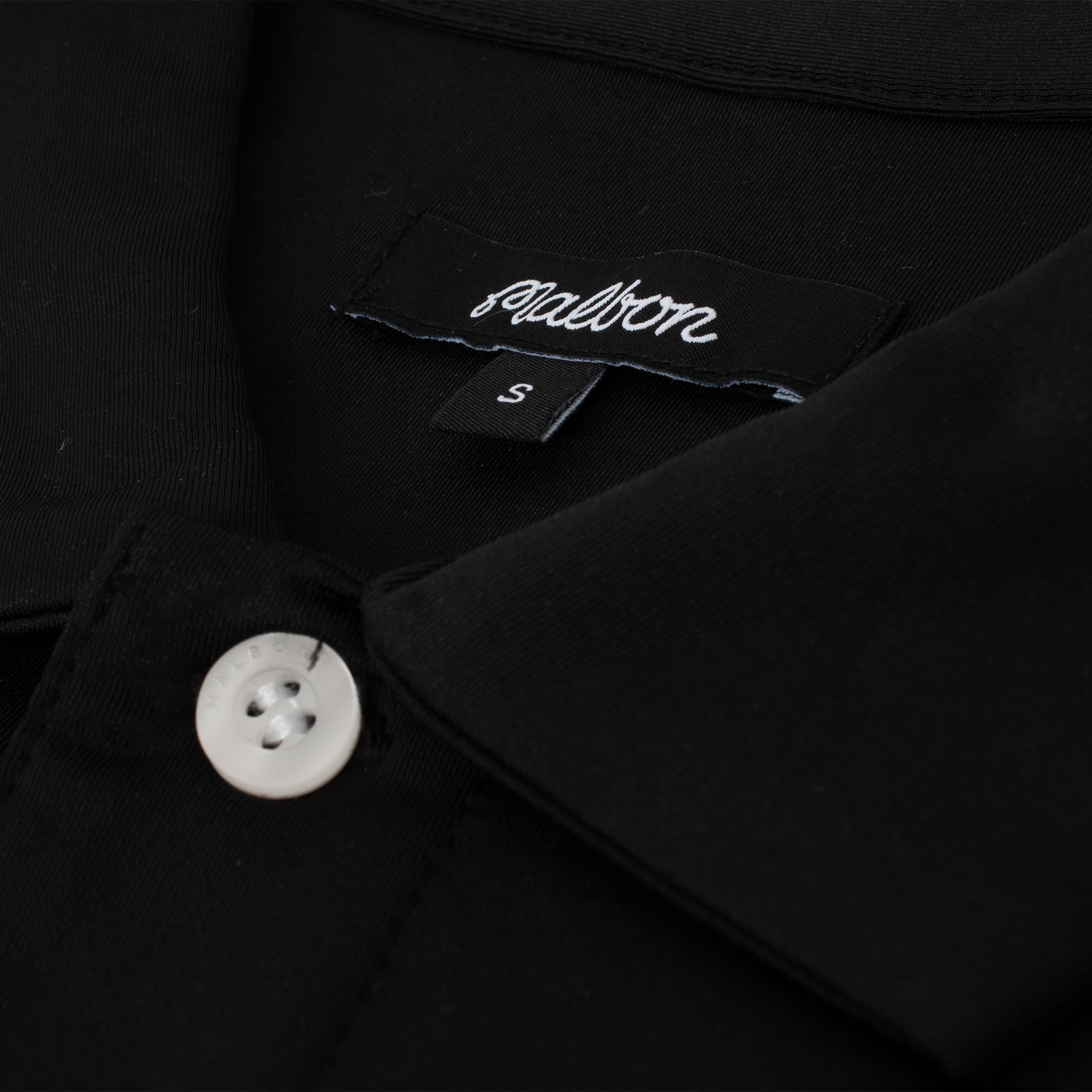 Malbon Golf Cooper Bucket Performance Pique Polo Shirt Black